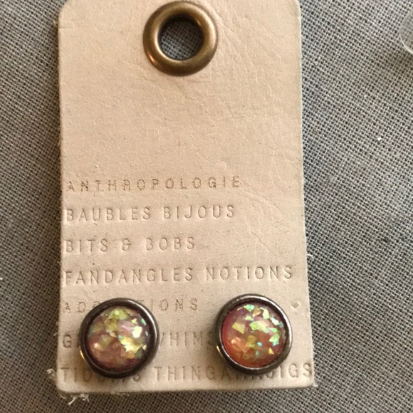 FINAL PRICE Opal-like Sparkling Studs - Picture 3 of 3